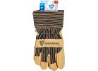 West Chester Protective Gear Grain Pigskin Leather Work Glove L, Blue &amp; Tan