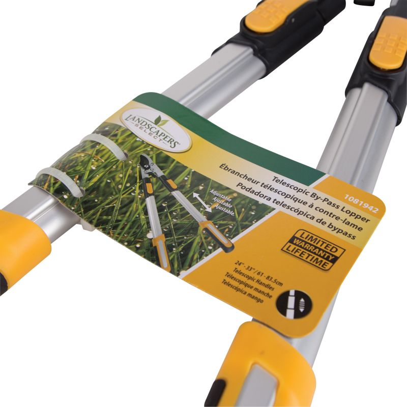 Landscapers Select GL73126 Lopper, 1-1/4 in Cutting Capacity, Steel Blade, Aluminum Handle, Cushion grip Handle