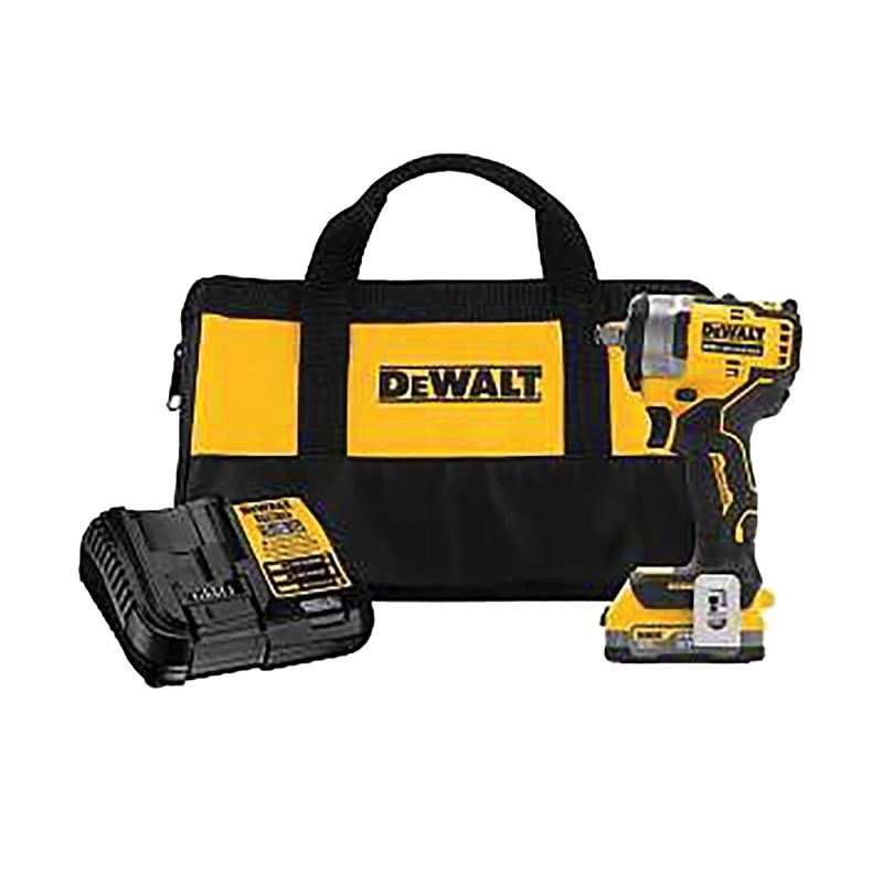 DeWALT DCF911E1 Impact Wrench, Battery Included, 20 V, 1/2 in Drive, Square Drive, 3150 ipm, 2800 rpm Speed