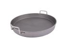 Oklahoma Joe&#039;s 1996978P04 Deep Dish Pan, Round, 18-1/2 in Dia, 19 in L, 19 in W, Carbon Steel (Pack of 4)
