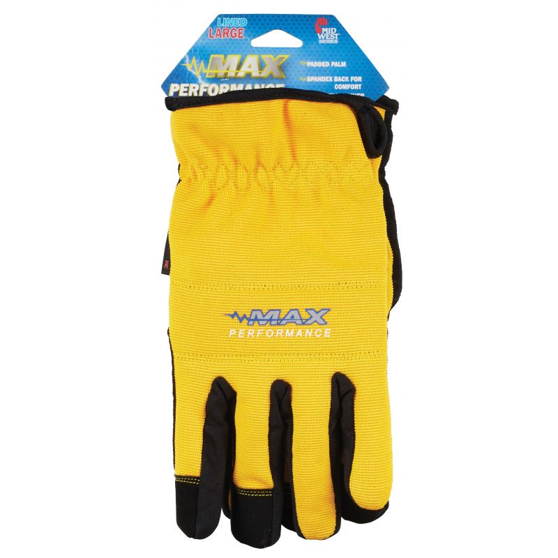 Midwest Gloves &amp; Gear Max Performance Winter Glove L, Assorted