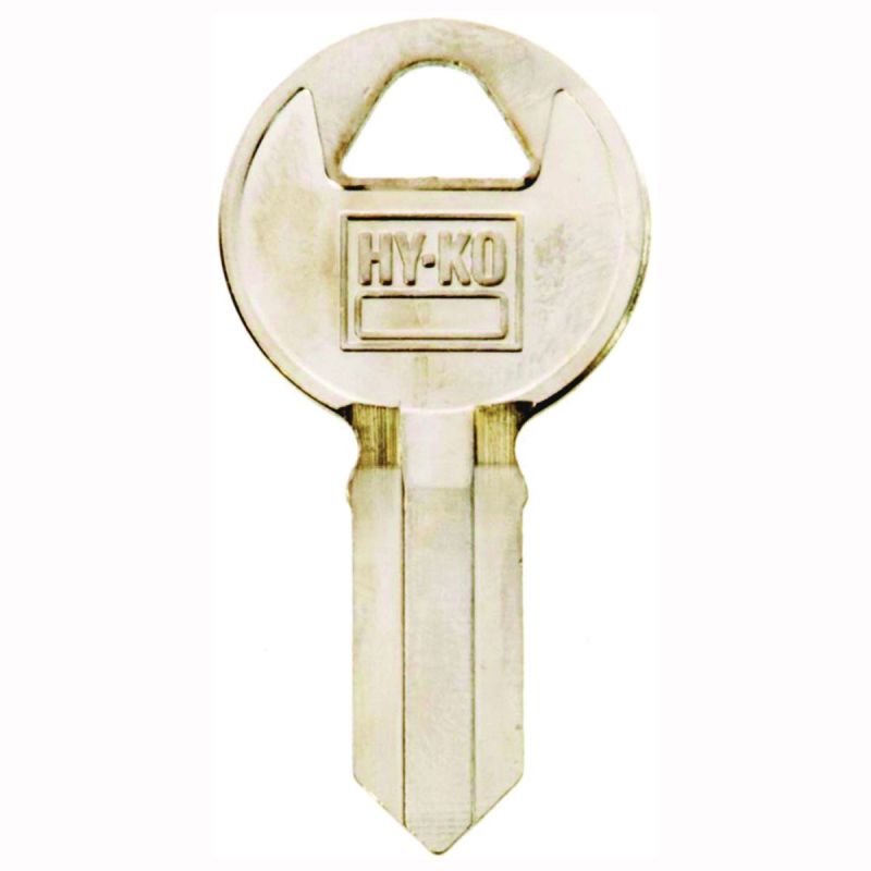 Hy-Ko 11010IL1 Key Blank, Brass, Nickel, For: Illinois Cabinet, House Locks and Padlocks