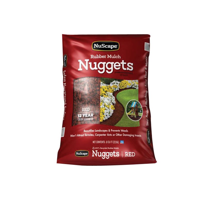 NuScape NS8BN Nugget Mulch, Brown, 16 lb Bag Brown