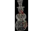 Alpine Gold Mesh Snowman LED Lighted Decoration 10 In. W. X 36 In. H. X 15 In. L.