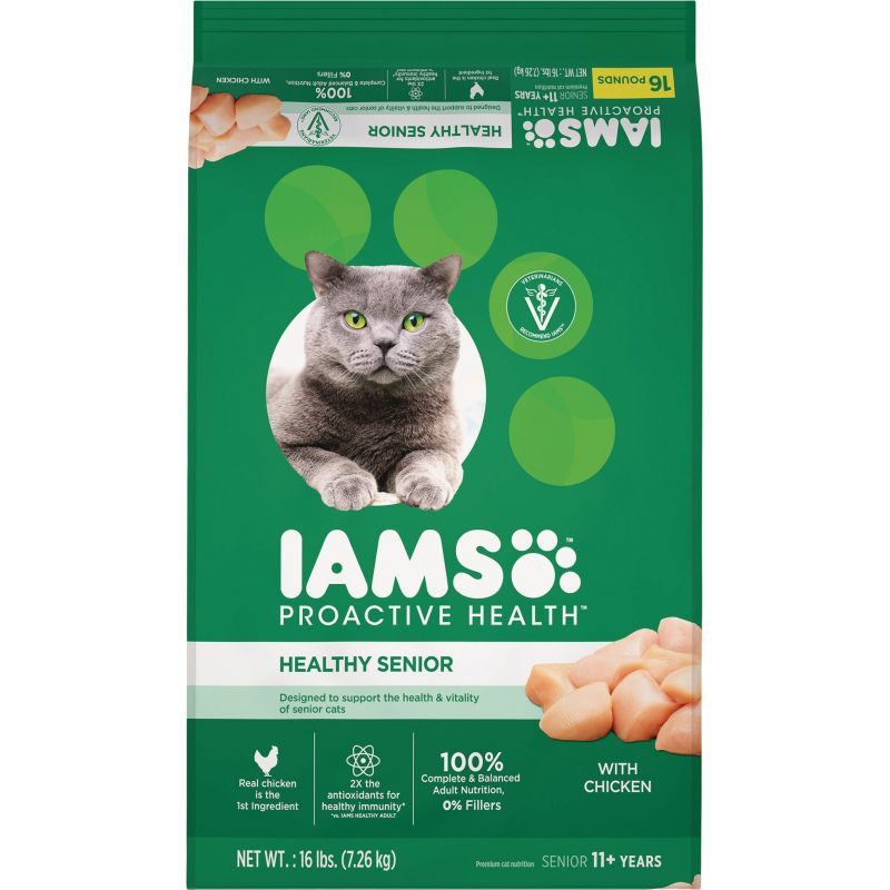 Iams Proactive Health Senior Dry Cat Food 16 Lb.