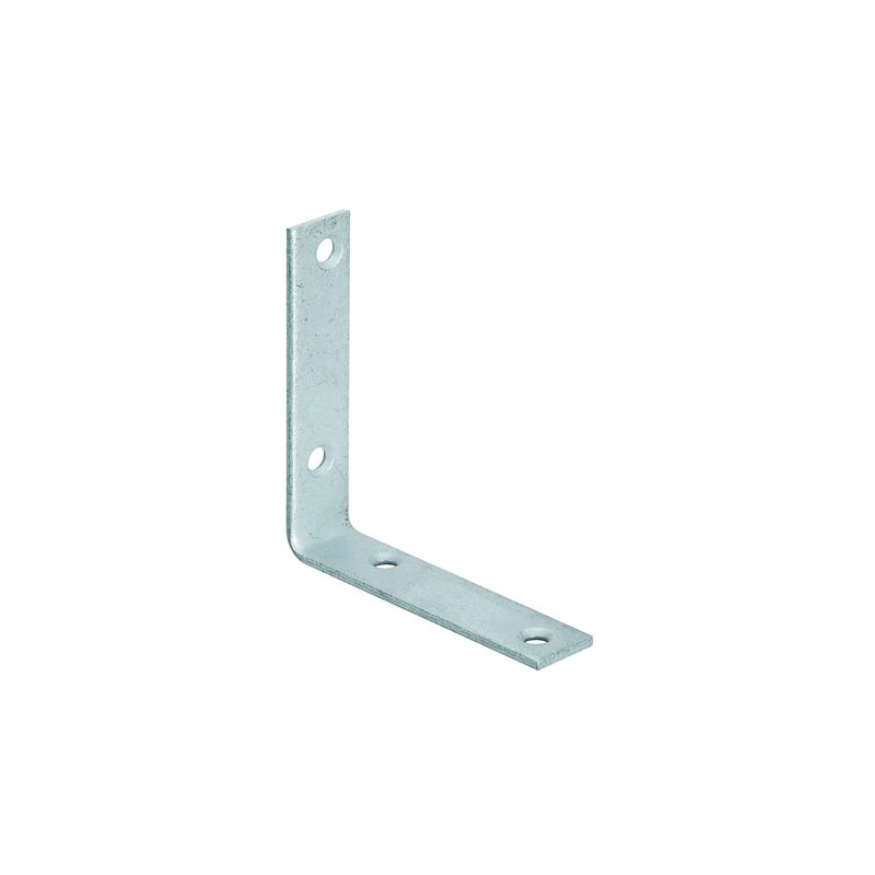National Hardware 115BC Series N220-202 Corner Brace, 4 in L, 7/8 in W, Galvanized Steel, 0.12 Thick Material