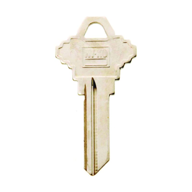 Hy-Ko 11010SC7 Key Blank, Brass, Nickel, For: Schlage Cabinet, House Locks and Padlocks (Pack of 10)