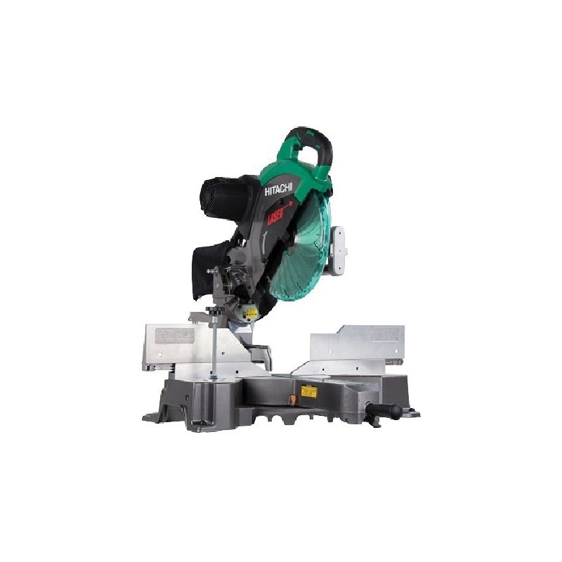 Metabo HPT C12RSH2SM Dual Compound Miter Saw, 12 in Dia Blade, 4000 rpm Speed, 45 deg Max Bevel Angle Black/Green/Sliver