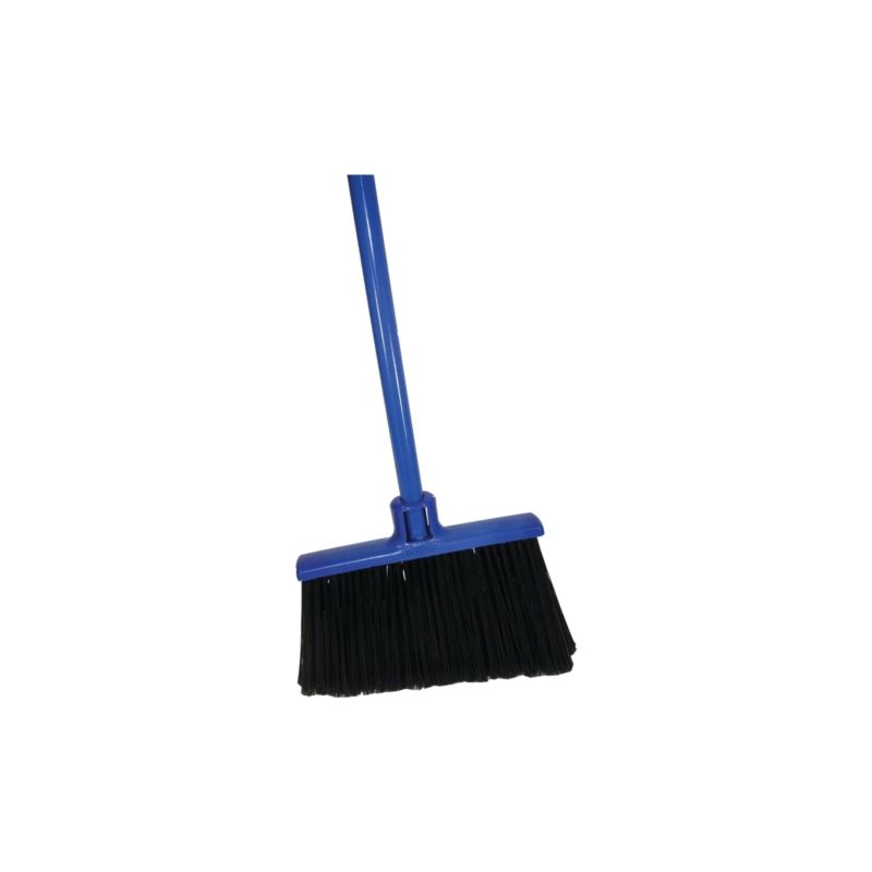 Quickie 735TRI Advant-Edge Broom, 14 in Sweep Face, Polypropylene Bristle, Steel Handle