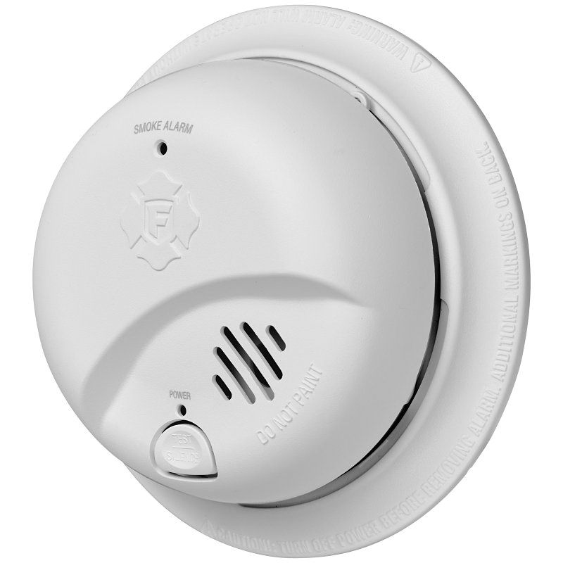 First Alert 1046836 Smoke Alarm, Ionization Sensor, White White