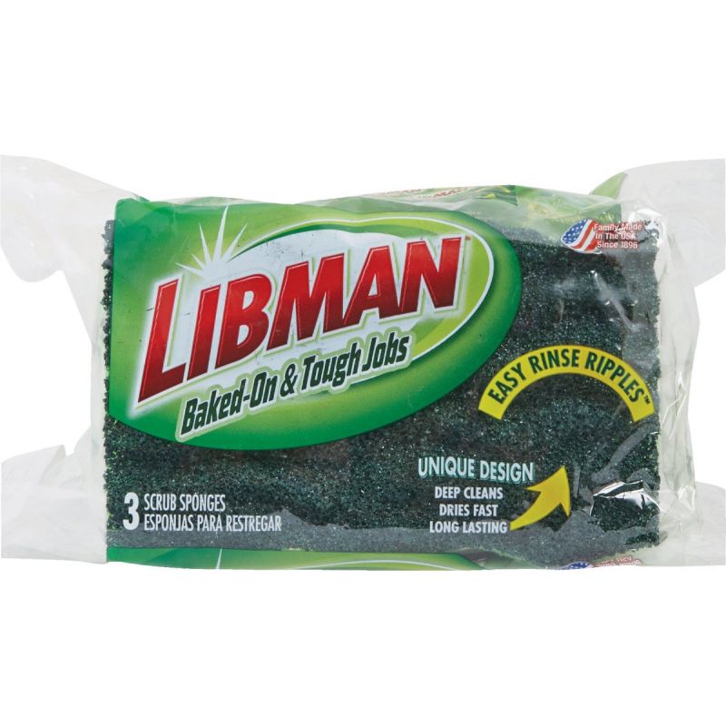 Libman Heavy Duty Scrub Sponge Yellow &amp; Green