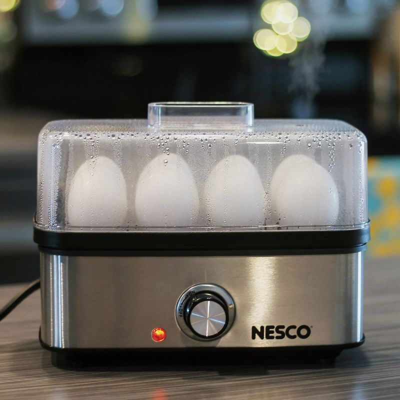 Nesco Deluxe Egg Cooker 8 Eggs, Silver