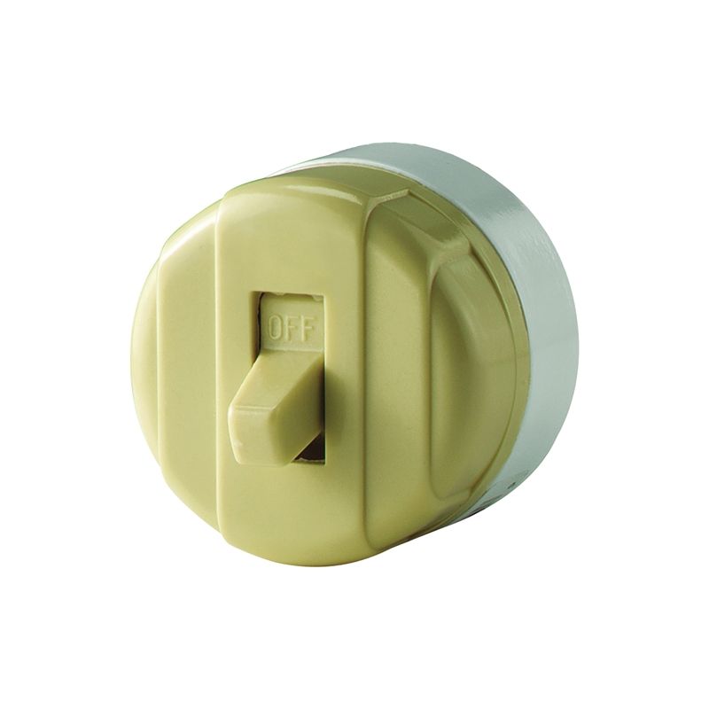 Eaton Wiring Devices 735V-BOX Switch, 10 A, 125/250 V, Lead Wire Terminal, Plastic Housing Material, Ivory Ivory