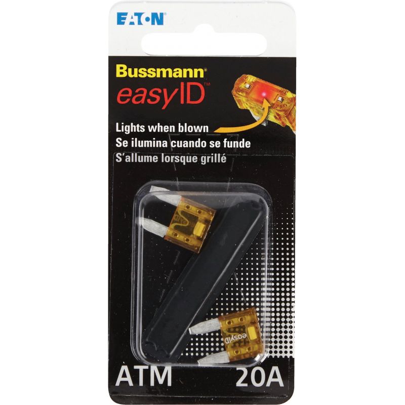 Bussmann easyID Illuminating Automotive Fuse Yellow, 20A