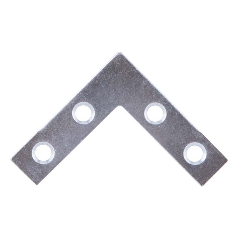 ProSource FC-Z015-01 Corner Brace, 1-1/2 in L, 1-1/2 in W, 1.5 mm Thick, Steel, Silver, Zinc 1-1/2 X 1-1/2 In, Silver