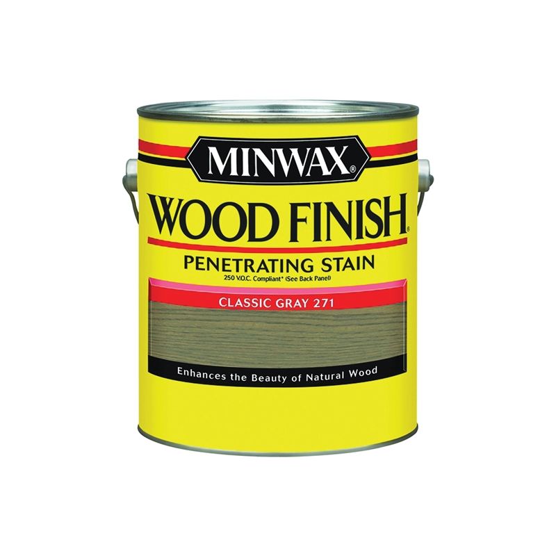 Minwax Wood Finish 710980000 Wood Stain, Classic Gray, Liquid, 1 gal, Can Classic Gray (Pack of 2)
