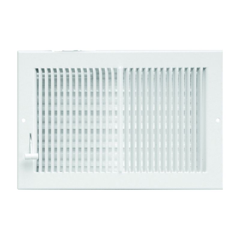 Imperial RG0289 Multi-Shutter Register, 5-1/4 in L, 11-1/4 in W, Steel, White White