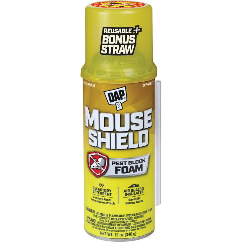 Dap Mouse Shield Foam Sealant &amp; Blocker Off White, 12 Oz.