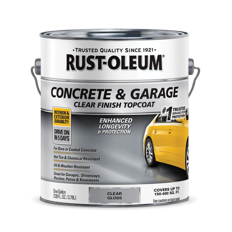 Rust-Oleum 320202 Floor Coating, Gloss, Clear, 1 gal Clear