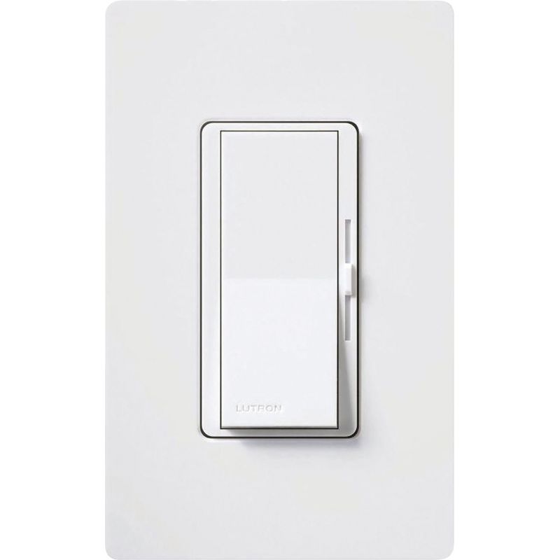Lutron Diva Single-Pole Slide Dimmer Switch White