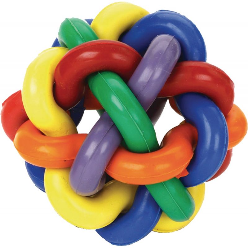 Multipet Nobbly Wobbly Ball Dog Toy Assorted