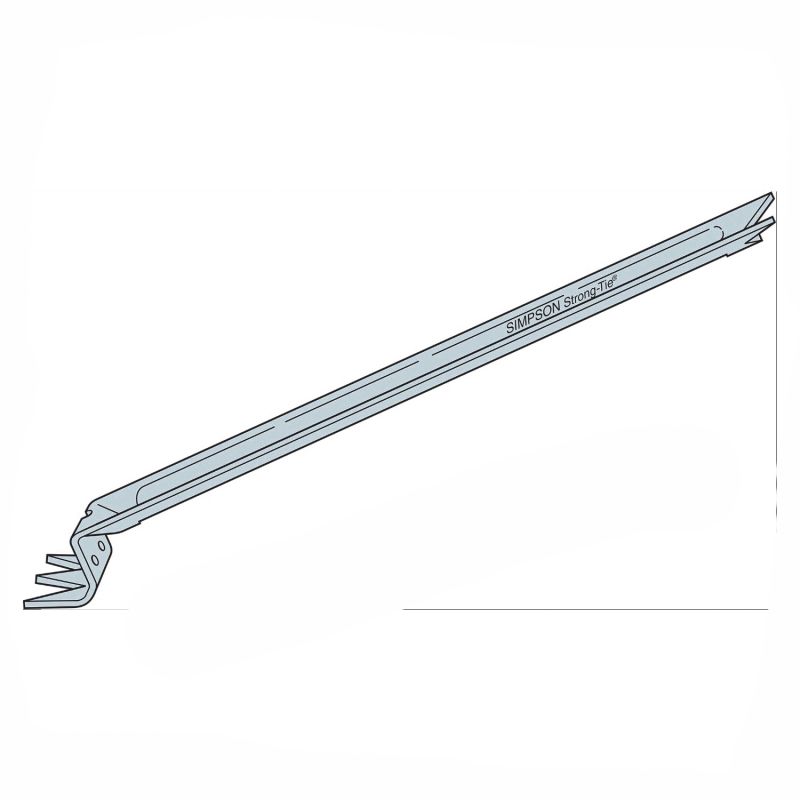 Simpson Strong-Tie NCA NCA2X8-16 Nailless Compression Bridging, 15-1/4 in L, 0.69 in W, 2 x 8, 2 x 14 in Post/Joist