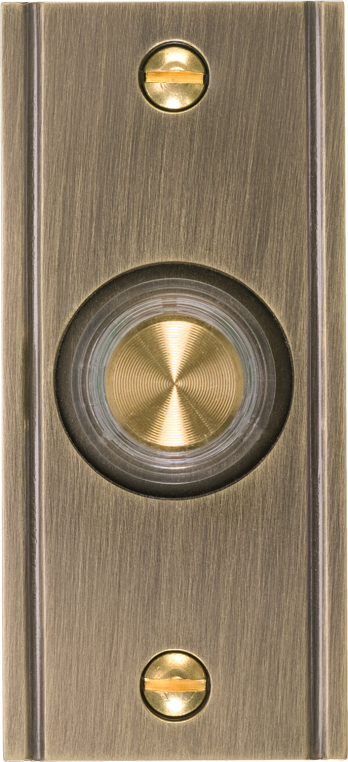 IQ America Wired Oil Rubbed Bronze Medallion Design Lighted Doorbell Push-Button