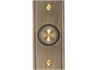 IQ America Wired Lighted Doorbell Push-Button Antique Brass