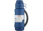 Thermos Add-A-Cup Beverage Insulated Vacuum Bottle 35 Oz., Black Or Blue
