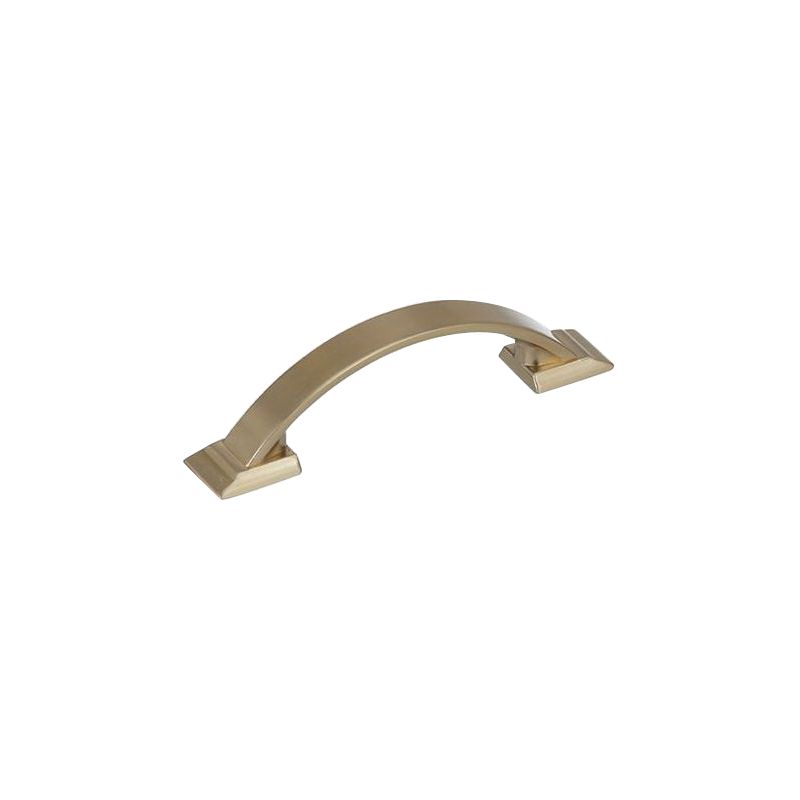 Amerock Candler Series BP29349BBZ Cabinet Pull, 4-3/8 in L Handle, 3/4 in H Handle, 1-1/8 in Projection, Zinc Transitional