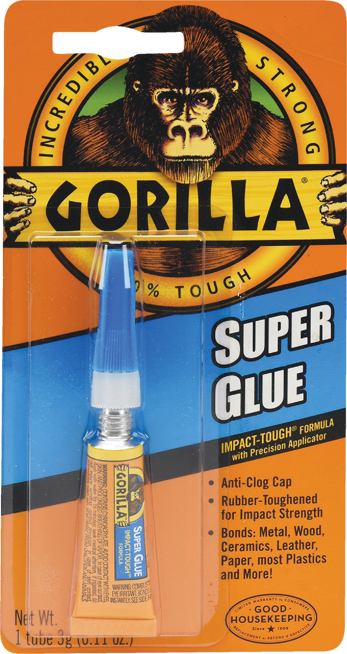 Krazy Glue All-Purpose Super Glue Single-Use Tubes, 0.02 oz, Dries