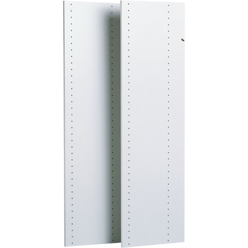 Easy Track Closet Vertical Panel White Laminate