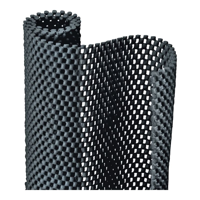 Con-Tact 04F-C6L51-06 Shelf and Drawer Liner, 4 ft L, 12 in W, Foam/PVC, Black Black