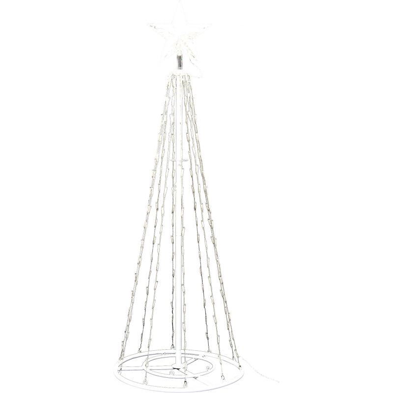Alpine LED 8-Function Christmas Tree Tower Lighted Decoration