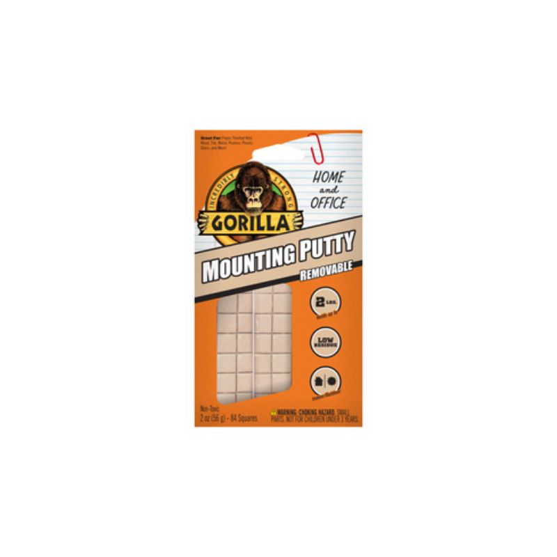 Gorilla 102745 Mounting Putty, Gray, 2 oz Gray (Pack of 8)