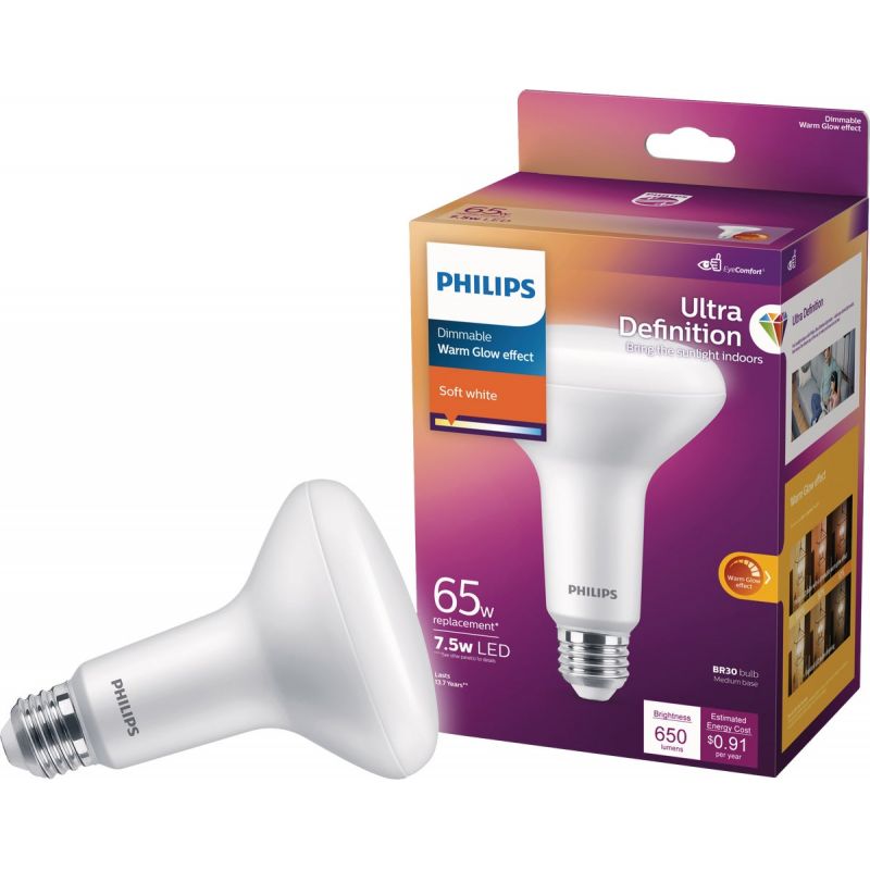 Philips Warm Glow Ultra Definition LED Floodlight Light Bulb