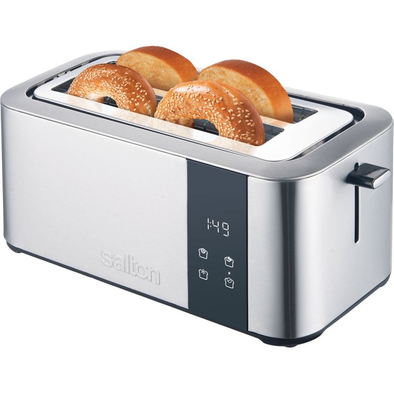Salton 2 Slice Long Slot Toaster - Stainless Steel 