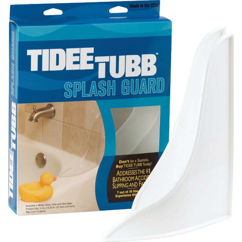 Tidee Tubb Tub &amp; Shower Splash Guard White