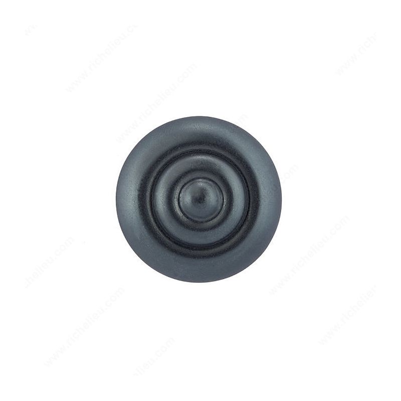 Richelieu BP2391132906 Knob, 24 mm Projection, Metal, Anthracite 32 Mm, Traditional