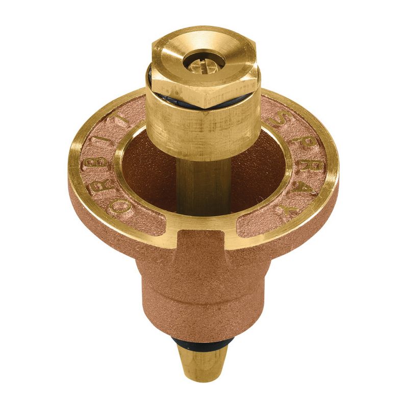 Orbit 54070 Sprinkler Head with Nozzle, 1/2 in Connection, FNPT, 12 ft, Brass (Pack of 25)