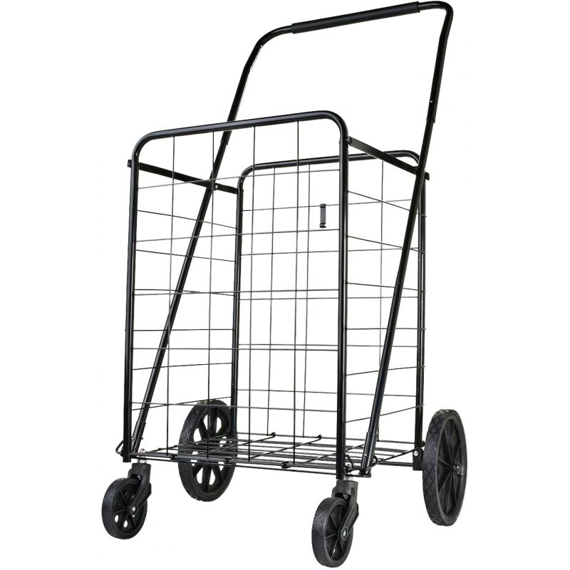 Metaltex Heavy Duty Utility Shopping Cart Black