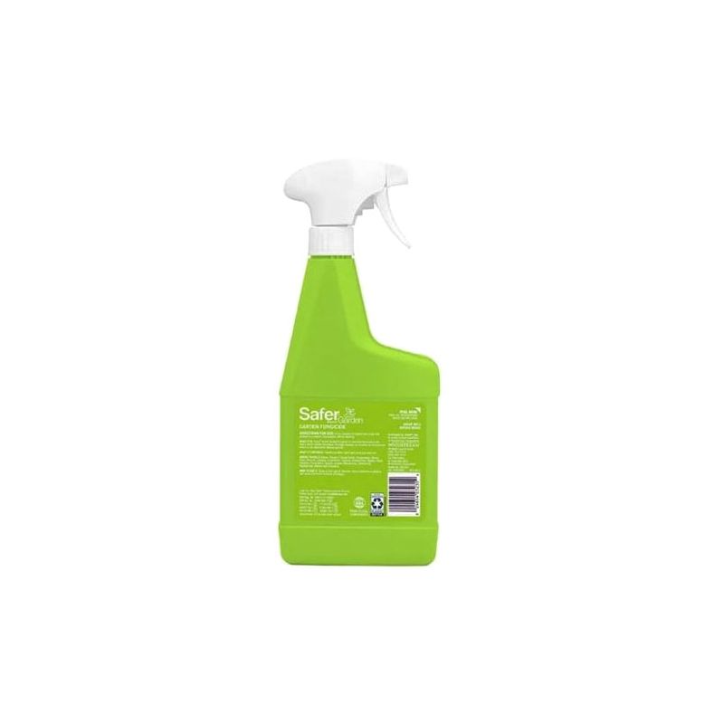 Safer SG5450 Garden Fungicide Spray, Liquid, Slight Sulfur, Brownish Yellow, 24 fl-oz Bottle Brownish Yellow