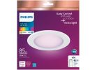 Philips Smart Tunable Full Color WiFi LED Recessed Light Kit 6 In., White