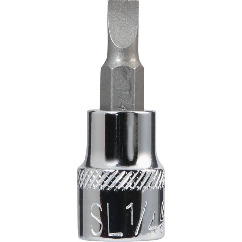 Channellock 3/8 In. Drive Screwdriver Bit Socket 1/4 In. Slotted