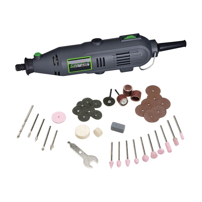Rotary Tool With Flexible Shaft 40pc Set Dremel Type 