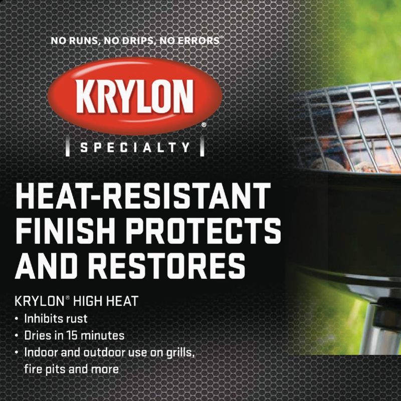 Krylon High Heat Spray Paint 12 Oz., Black