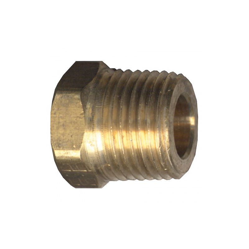 Fairview 121S-BP Solid Pipe Plug, 1/4 in, NPT, Hex Head, Brass