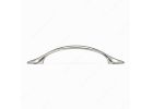 Richelieu BP7814195 Cabinet Pull, 4-31/32 in L Handle, 15/32 in H Handle, 15/16 in Projection, Metal, Brushed Nickel Traditional