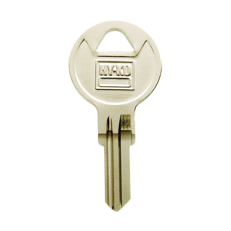 Hy-Ko 11010WTP1 Key Blank, Brass, Nickel, For: Wright Cabinet, House Locks and Padlocks (Pack of 10)
