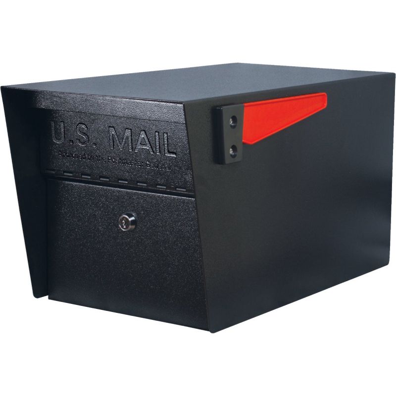 Mail Boss Mail Manager C3 Locking Post Mount Mailbox Extra Large, Black